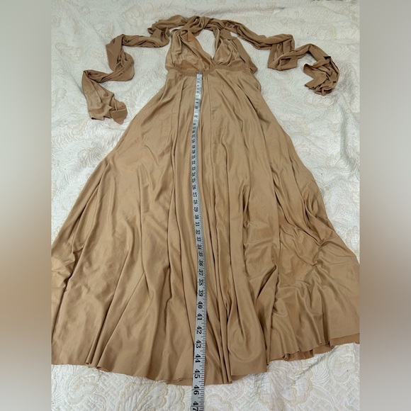 L'ATISTE by Amy Multiway Infinity Convertible Dress, Champagne Gold Size S - Picture 9 of 14